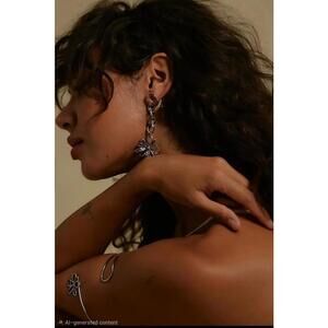 Free People Xavier Dangle Earrings Silver